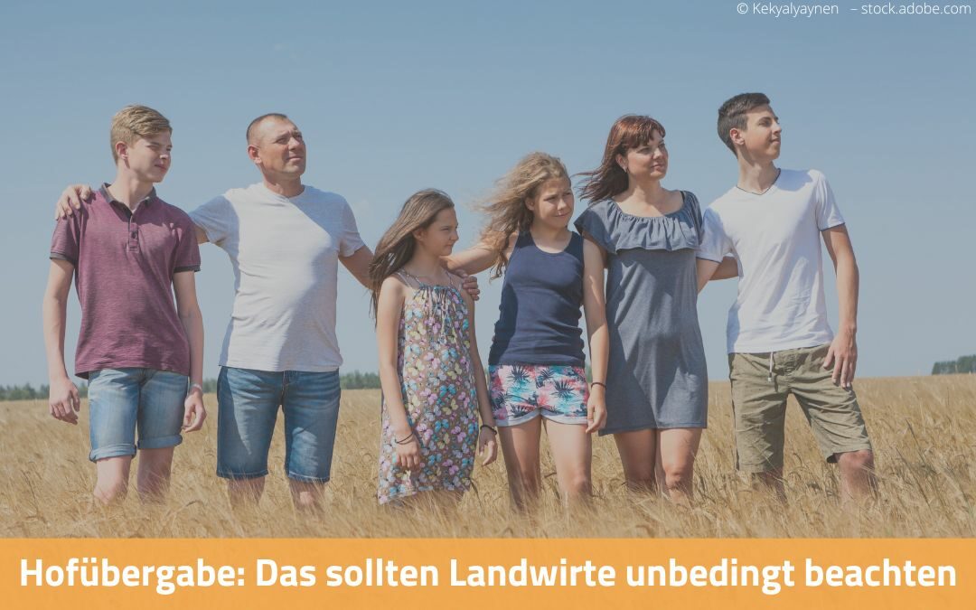 Hofübergabe Landwirtschaft